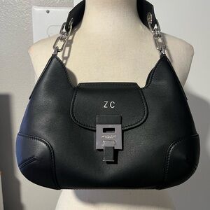 Michael Kors Collection Black Leather Shoulder Bag